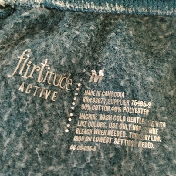 Flirtitude Boyfriend Fit Jogger Zenith Teal M Oversized NWT - Picture 10 of 12